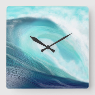 Ocean Wave Clock Vierkante Klok