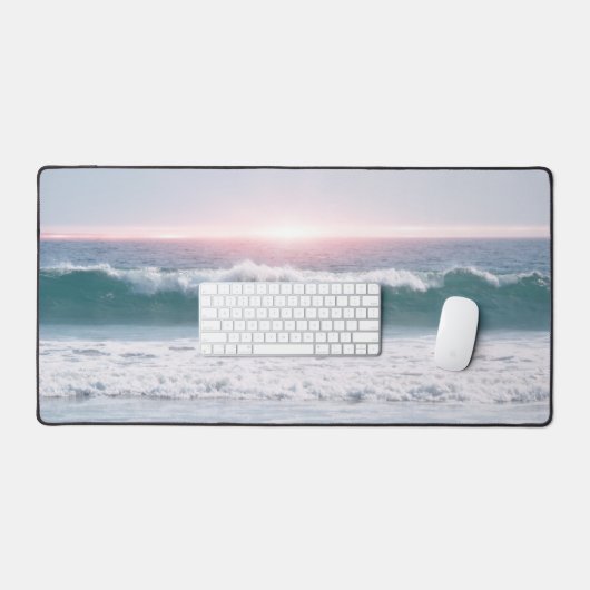 Ocean Wave en Sunset Art Desk Mat (Keyboard & Muis)
