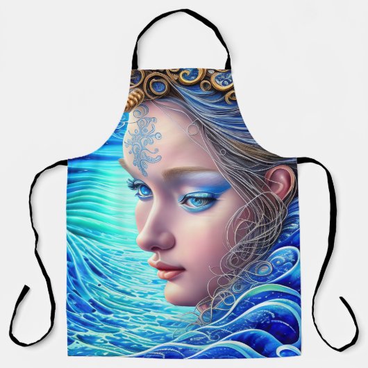 Ocean Wave Fantasy Goddess Art Schort (Voorkant)