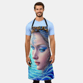 Ocean Wave Fantasy Goddess Art Schort (Gedragen)