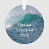 Ocean Wave Foto Keepsake Kerstversiering Ornament (voorkant)