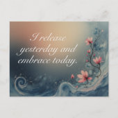 Ocean Wave Inspirational Calming Message Briefkaart (Voorkant)