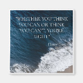 "OCEAN WAVE" INSPIREREND QUOTE HENRY FORD FRIDGE MAGNEET (Voorkant)