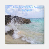 Ocean Wave John Smith's Bay Beach Bermuda Magneet (Voorkant)