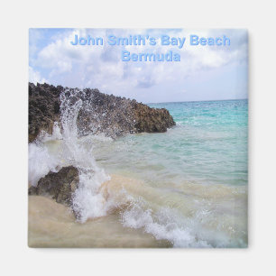Ocean Wave John Smith's Bay Beach Bermuda Magneet