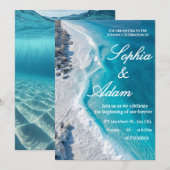 Ocean Wave Luxury Invitation (Devant / Derrière)