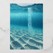 Ocean Wave Luxury Invitation (Verso)