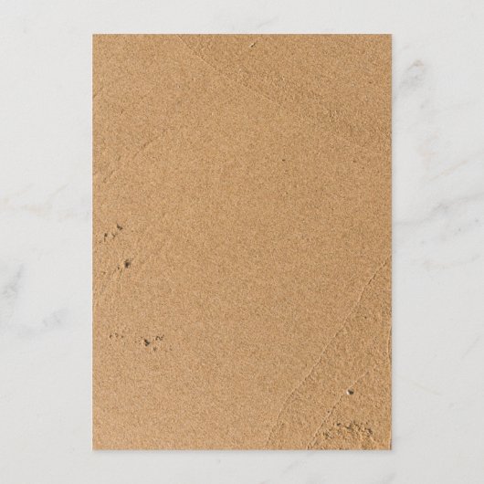 Ocean Wave, Menu Mariage Plage (Dos)