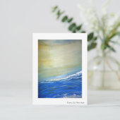 Ocean Wave Painted Briefkaart (Staand voorkant)