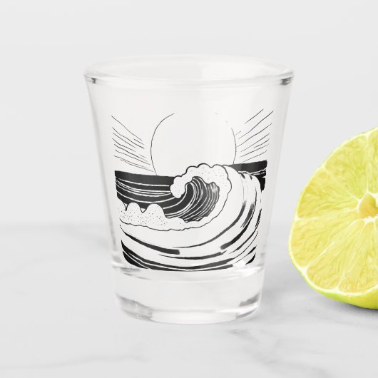 Ocean Wave Shot Glas (Voorkant)