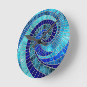 Ocean Wave Spiral mozaïek kunst Ronde Klok (Hoek)