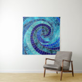 Ocean Wave Spiral mozaïek kunst Wandkleed (In situ)