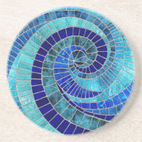 Ocean Wave Spiral mozaïek kunst