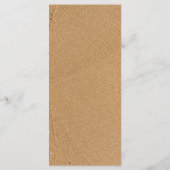 Ocean Wave, Strand Bruiloft Menu (Achterkant)