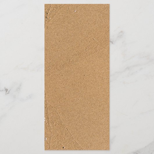 Ocean Wave, Strand Bruiloft Menu (Achterkant)