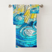 Ocean Wave Sun mosaïque art (En situation)