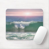 Ocean Wave Sunset Art Muismat (Met muis)