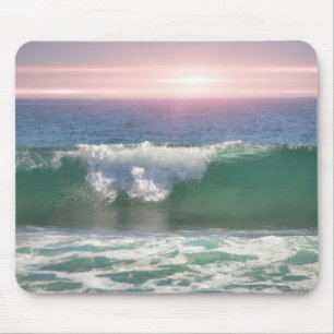 Ocean Wave Sunset Art Muismat