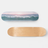 Ocean Wave Sunset Artsy Skateboard (Horz)