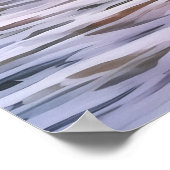 Ocean Wave Sunset Illustrated Art Poster (Hoek)