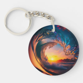 Ocean Wave Sunset Sleutelhanger