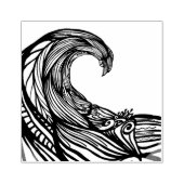 Ocean wave tekening 	rubberstempel (Afrduk)