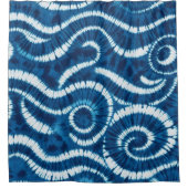Ocean Wave Tie Dye Design Douchegordijn (Voorkant)