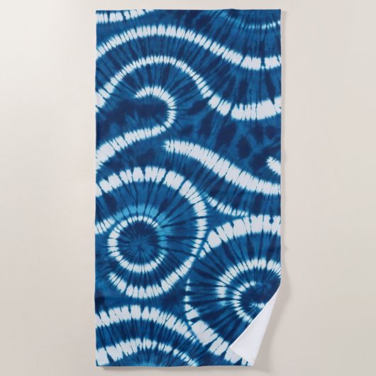 Ocean Wave Tie Dye Design Strandlaken (Voorkant)