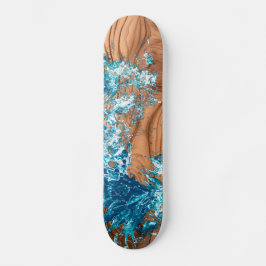Ocean Wave Wood Stijl Accent Skateboard