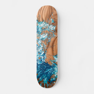 Ocean Wave Wood Stijl Accent Skateboard
