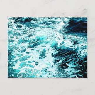 Ocean Wave Zee Schuimwater Textuur Briefkaart