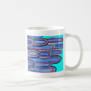 Ocean Waves aquablauw patroon Koffiemok