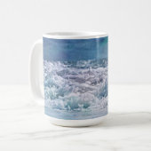 Ocean Waves Beach Art Mok Cup (Voorkant links)