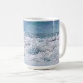 Ocean Waves Beach Art Mug Cup (Devant droit)