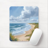 Ocean Waves | Beach Coastal Painted Muismat (Met muis)