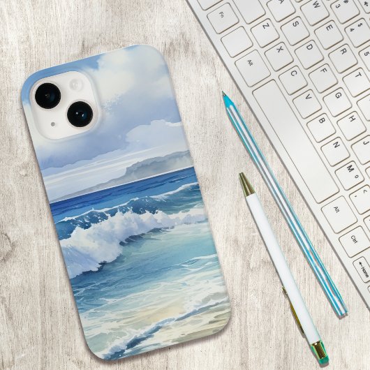 Ocean Waves Beach House Esthetisch Case-Mate iPhone Case