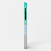 Ocean Waves, Beach Sand, White Script Name Case-Mate iPhone Case (Achterkant/links)