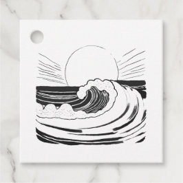 Ocean Waves Bedankjes Labels