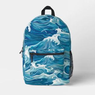Ocean Waves Bedrukte Rugzak