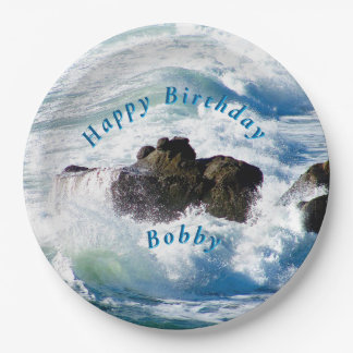 Ocean Waves Birthday Paper Plate Papieren Bordje