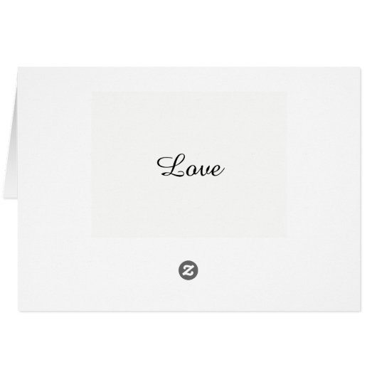 Ocean Waves Bruiloft Dank u Blank Kaarten (Achterkant Horizontaal)