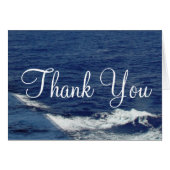 Ocean Waves Bruiloft Dank u Blank Kaarten (Voorkant Horizontaal)