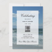 Ocean Waves Celebration of Life-uitnodiging Kaart (Voorkant)