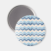 Ocean Waves Chevron Magneet (Voorkant / Achterkant)