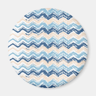 Ocean Waves Chevron Magneet