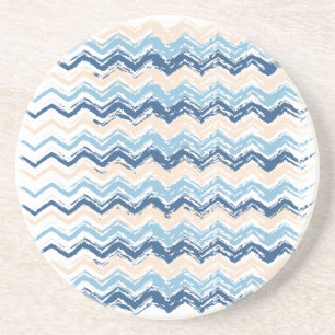 Ocean Waves Chevron Zandsteen Onderzetter