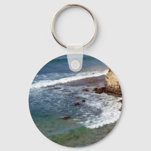 Ocean Waves Crashing Sleutelhanger (Voorkant)