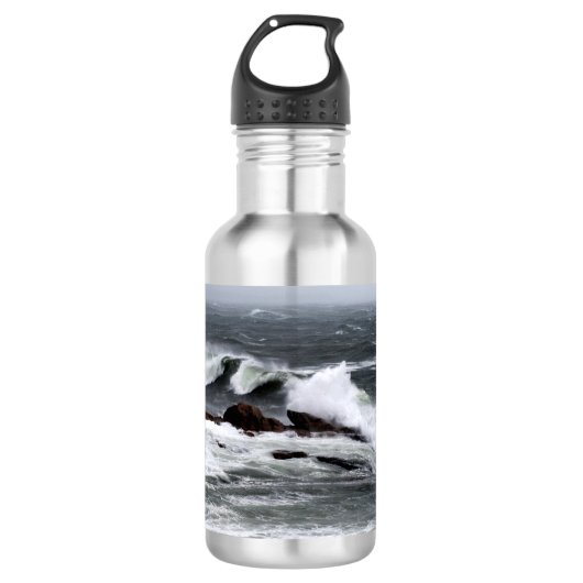Ocean Waves Crashing Waterfles (Voorkant)