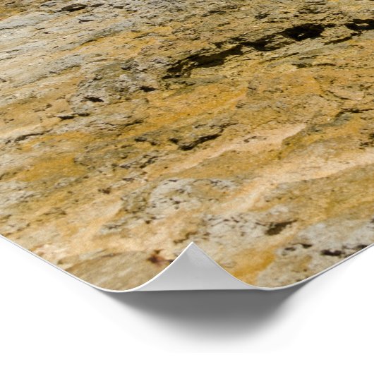 Ocean Waves crasht op Rocks Poster Print (Hoek)