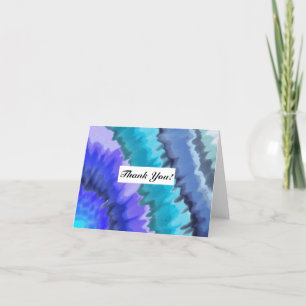 Ocean Waves Digitaal Kunstwerk Dank u kaart! Bedankkaart